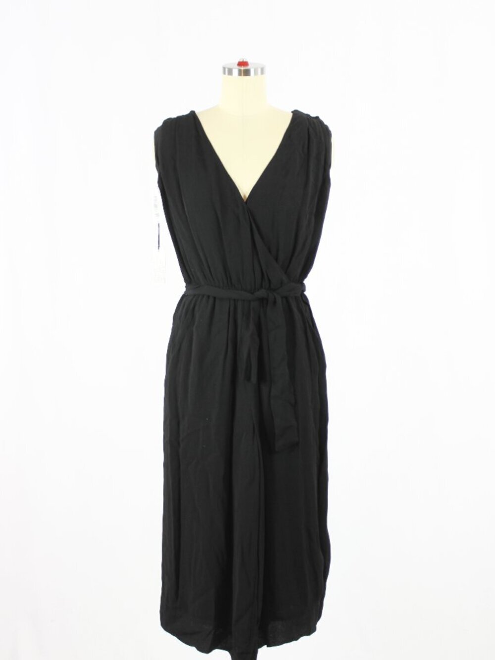NWT Aritzia BABATON Maximillian Black Crepe Cropped Wide Leg Jumpsuit, Size XXS